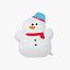 COJÍN DECORATIVO MUÑECO DE NIEVE 40 CM